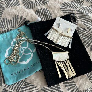 Kendra Scott white Fringe set
